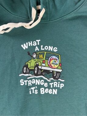 Men’s Grateful Dead Truckin inspired- Life is Good Graphic Hoodie XXL